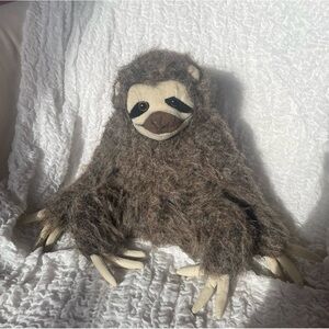 💚3/$15💚 FIESTA 9.5” Sitting Three Toed Sloth Plushie Stuffed Animal Toy